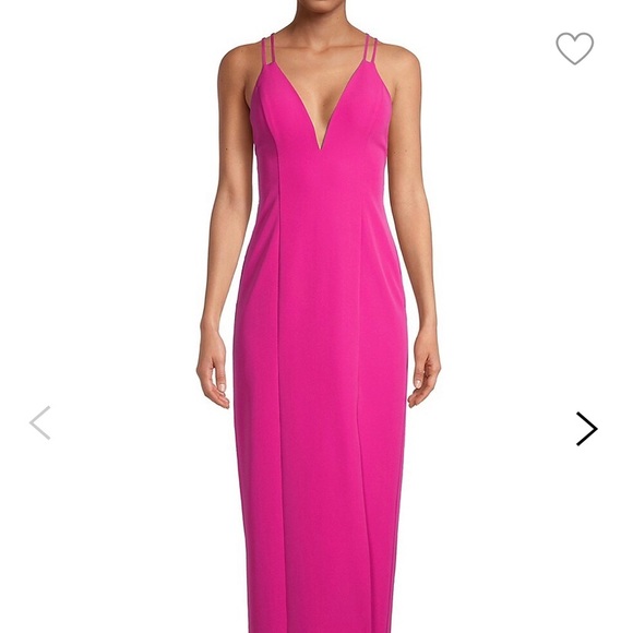 ⚠️SOLD⚠️ Gorgeous (Hot Pink) Aidan Mattox Dress - Picture 9 of 10